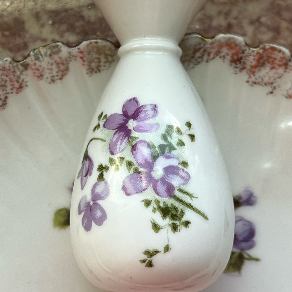 Violet Bundle fine porcelain decor (5 pieces) - Picture 9 of 12